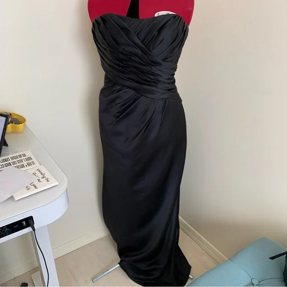 Bari Jay Dresses | Bari Jay Little Black Dress Bridesmaid Prom Size 14 Floor Length | Color: Black | Size: 14 | Jnorto4's Closet